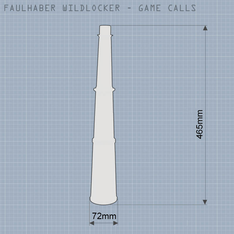 Faulhaber Red Stag Call/Red Deer Stag Call/Fallow Buck Caller/Nostalgic Edition GREEN/Game Calls Professional Hunting